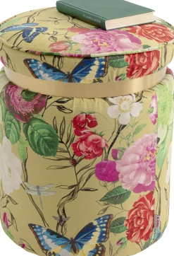 Pufa Flower Fever Żółty Ø39cm