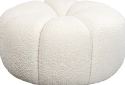 Pufa Peppo Ø76x39 cm biała