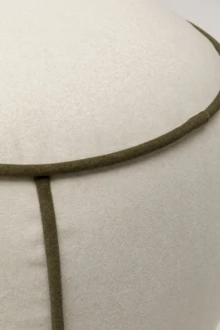 Pufa Phoebe biała Ø45cm