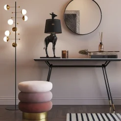 Pufa Sandwich Triple Ø40x45 cm odcienie różu