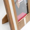 Ramka na zdjęcia brązowa MDF 10x15 cm