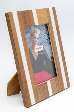 Ramka na zdjęcia brązowa MDF 10x15 cm