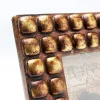 Ramka na zdjęcia Buttons 16x21 cm brązowo-złota