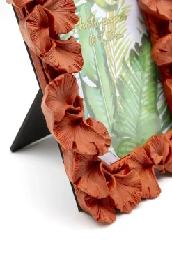 Ramka na zdjęcia Ginkgo Leaf pomarańczowa 17x20cm
