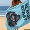 Ręcznik plażowy Beast niebieski 90x170cm