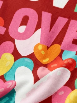 Ręcznik plażowy Big Love czerwony 90x170cm