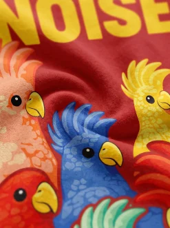 Ręcznik plażowy Exotic Birds czerwony 90x170cm
