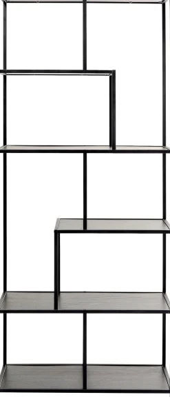 Regał Loftie 77x185 cm czarny