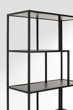 Regał Loftie 77x185 cm czarny