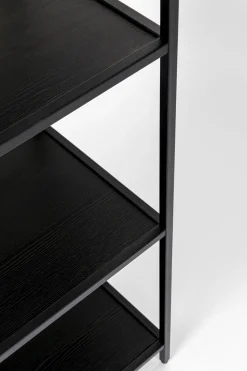 Regał Loftie 77x185 cm czarny