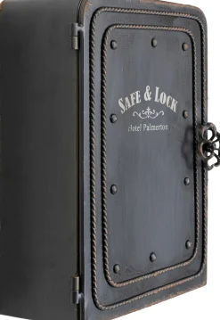 Regał na klucze Key Box 24x31 cm czarno-brązowy