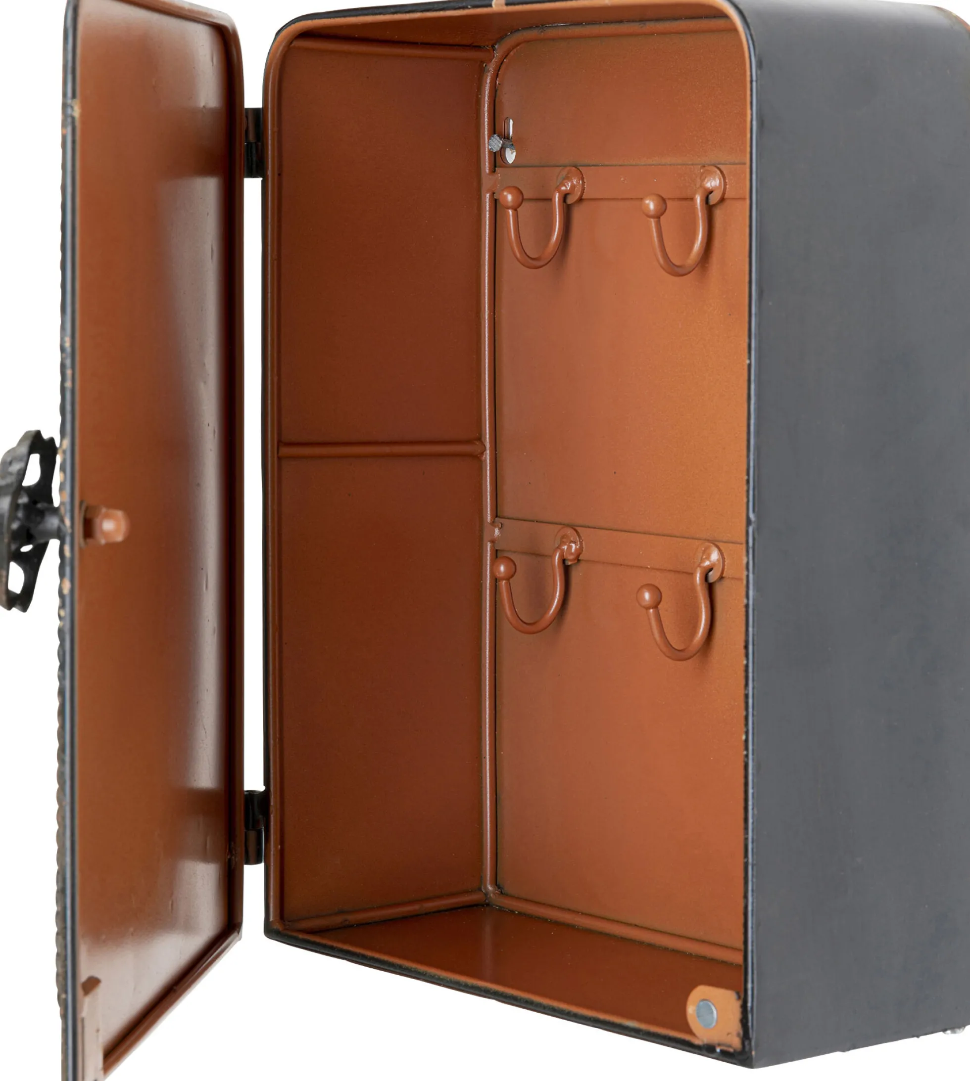 Regał na klucze Key Box 24x31 cm czarno-brązowy