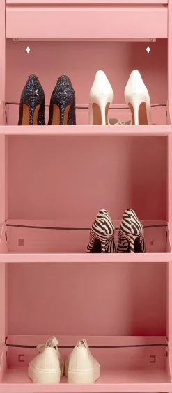 Schowek na buty Caruso 3 Plus 1 różowy (MO)