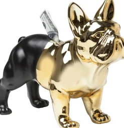 Skarbonka Bulldog 34x28 cm czarno-złota
