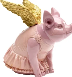 Skarbonka Flying Pig różowa 15cm