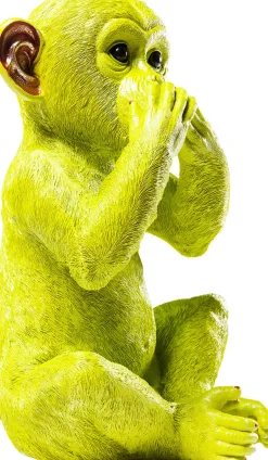 Skarbonka Monkey Iwazaru 24x35 cm limonkowa