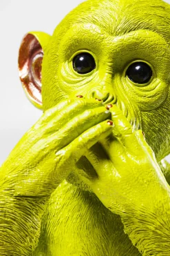 Skarbonka Monkey Iwazaru 24x35 cm limonkowa