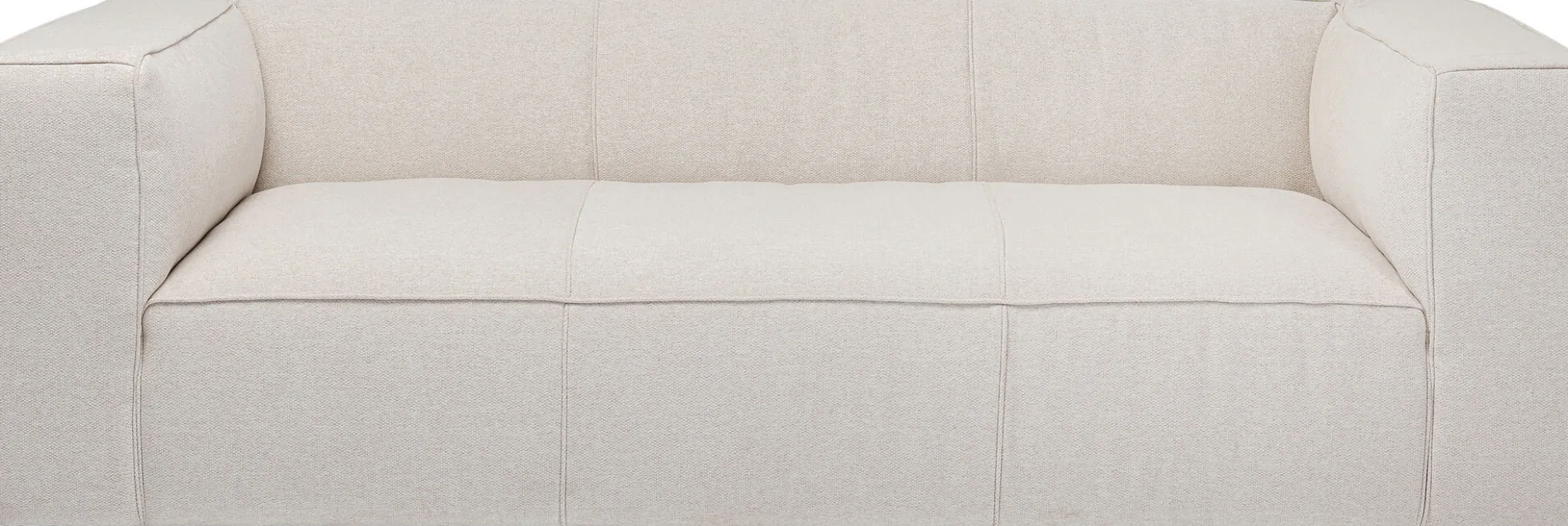 Sofa Cubetto Cord 3 os. 220 cm kremowa