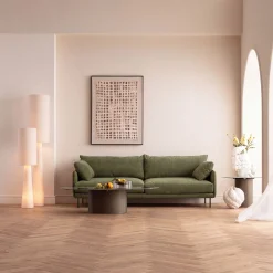 Sofa Edna 3-osobowa zielona 245cm