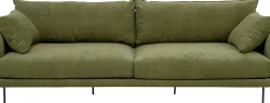 Sofa Edna 3-osobowa zielona 245cm