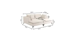 Sofa Jimmy kremowa