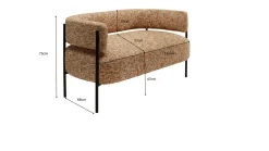 Sofa Lilja Melange 134cm