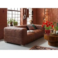 Sofa Malibu 3-os. 226 cm skóra naturalna