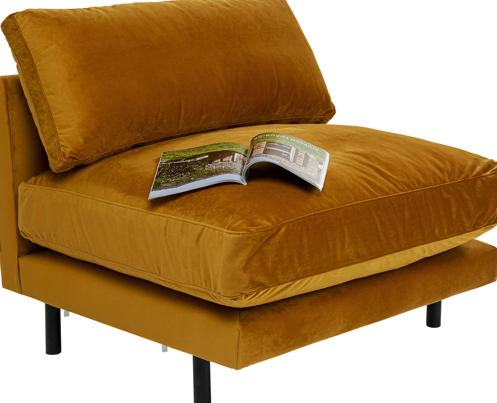 Sofa - moduł Discovery 100x101 cm bursztynowa