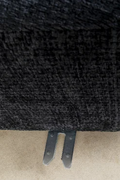Sofa - moduł zaokrąglony tapicerka szaroniebieska 145 cm