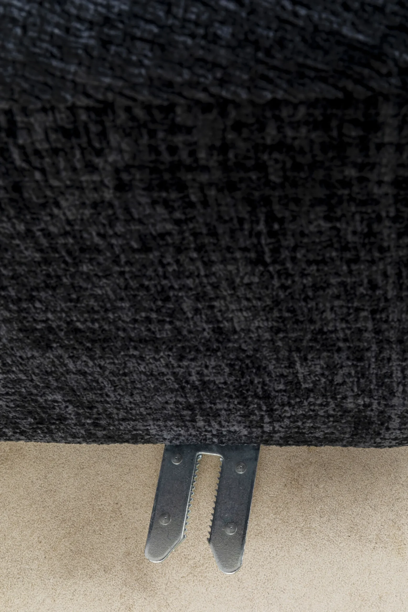 Sofa - moduł zaokrąglony tapicerka szaroniebieska 145 cm