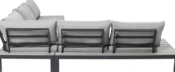 Sofa ogrodowa ze stolikiem Holiday Black 242x242 cm