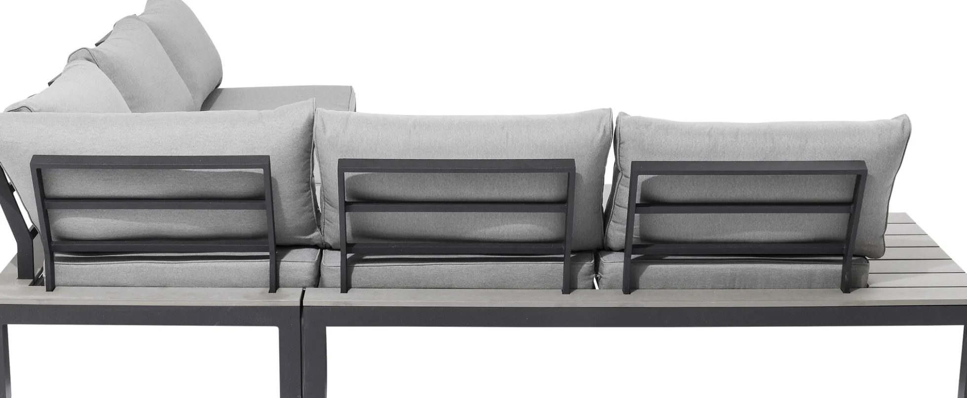 Sofa ogrodowa ze stolikiem Holiday Black 242x242 cm