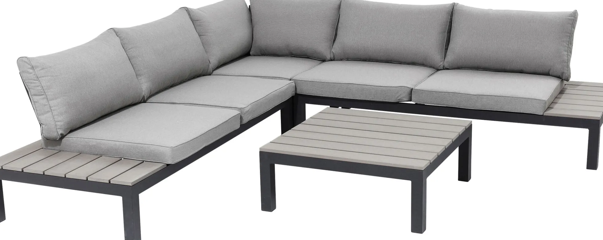 Sofa ogrodowa ze stolikiem Holiday Black 242x242 cm