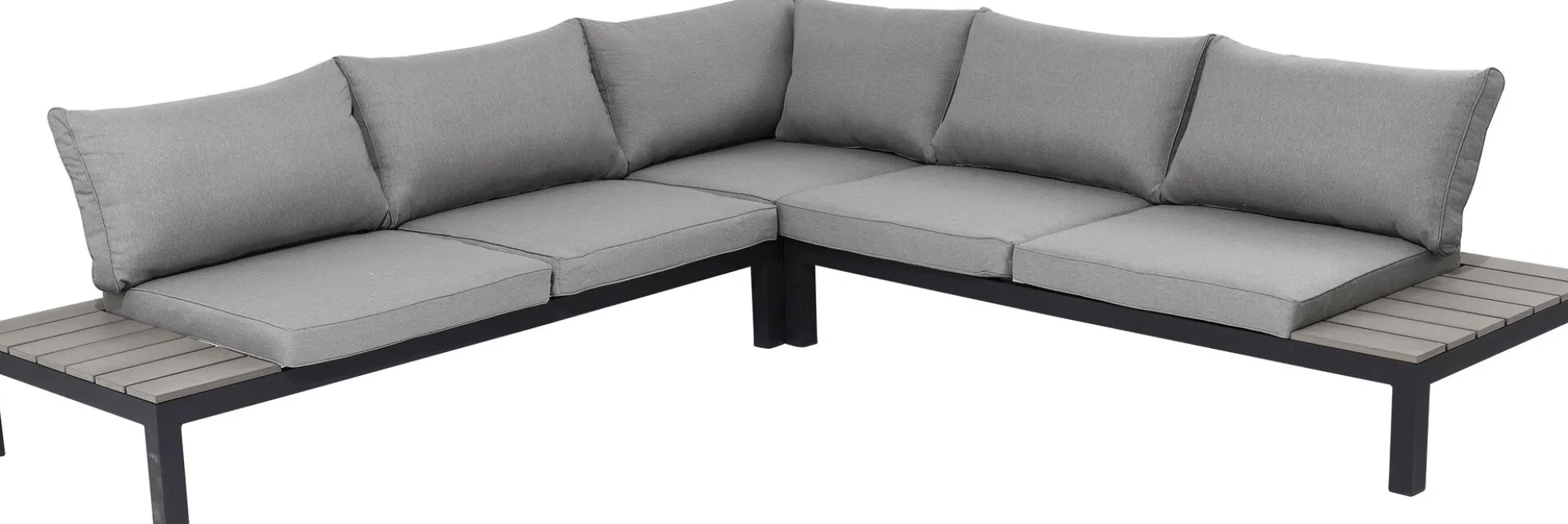 Sofa ogrodowa ze stolikiem Holiday Black 242x242 cm