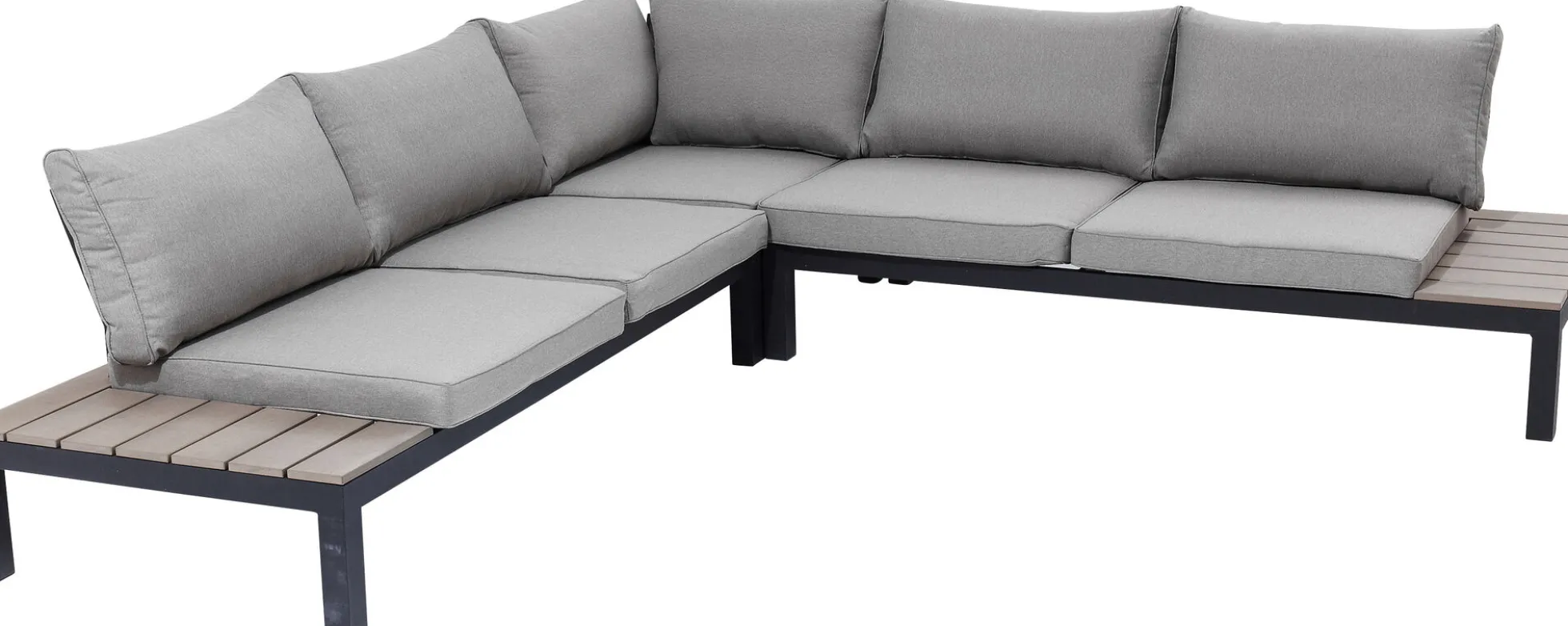 Sofa ogrodowa ze stolikiem Holiday Black 242x242 cm
