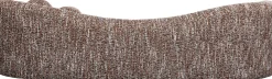 Sofa 3-osobowa brązowa tkanina melanżowa 261 cm organiczne kształy