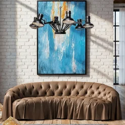 Sofa 3-osobowa pikowana brązowa skóra semianilinowa 226 cm