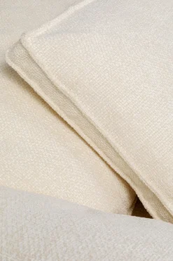 Sofa 3-osobowa skandynawska biała z poduszkami 230 cm