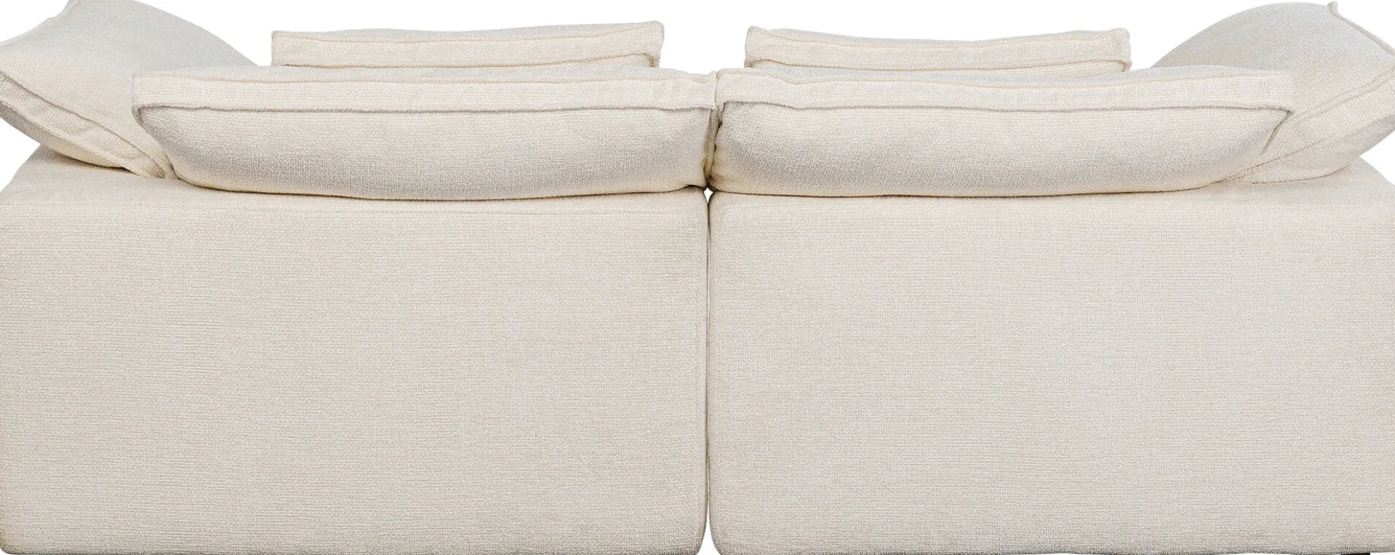 Sofa 3-osobowa skandynawska biała z poduszkami 230 cm