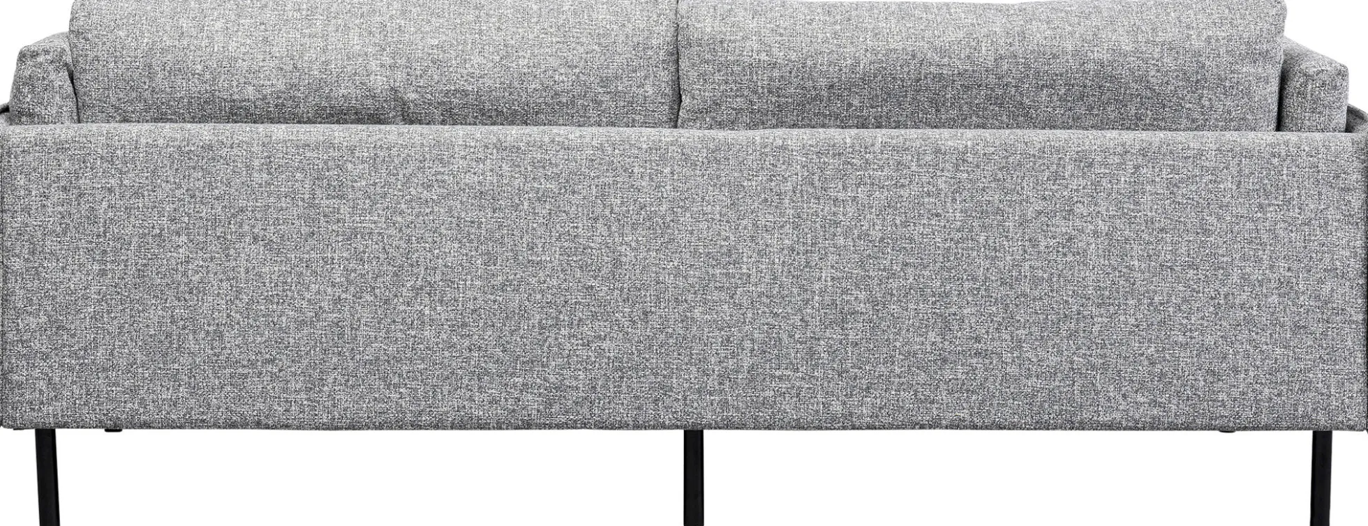 Sofa 3-osobowa w kolorze szarym nogi stalowe czarne 230 cm