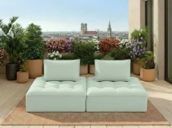 Sofa Portofino miętowa ogrodowa (2/Set)