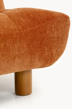 Sofa Rozkładana Mel Pomarańczowa 188cm