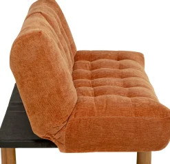 Sofa Rozkładana Mel Pomarańczowa 188cm