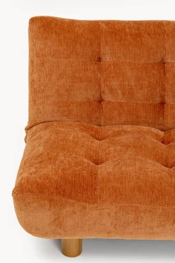 Sofa Rozkładana Mel Pomarańczowa 188cm