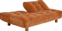 Sofa Rozkładana Mel Pomarańczowa 188cm