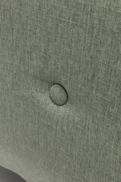 Sofa rozkładana z podłokietnikami 222x86 cm jasnozielona na brązowych nóżkach
