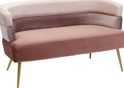 Sofa Sandwich 125 cm jasnoróżowa