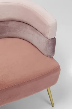 Sofa Sandwich 125 cm jasnoróżowa