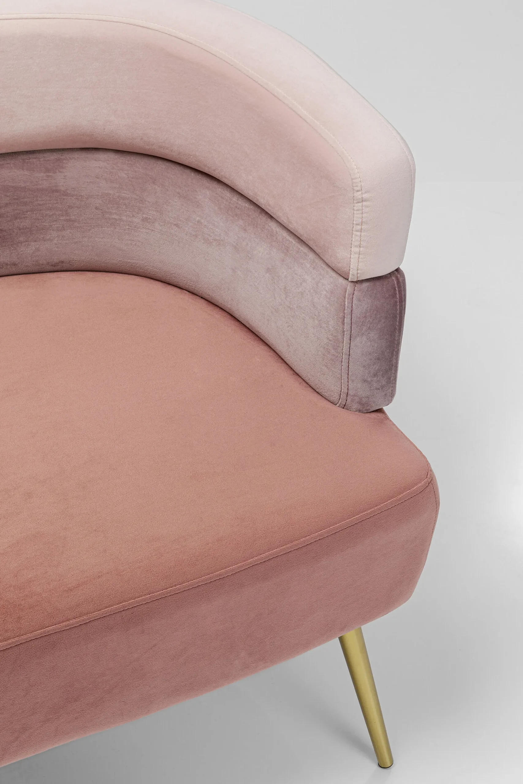 Sofa Sandwich 125 cm jasnoróżowa