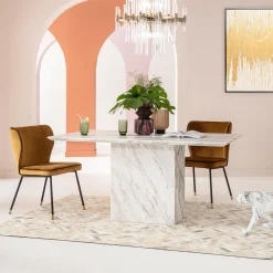 Stół Artistico Marble 160x90 cm biały